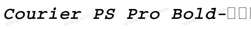 Courier PS Pro Bold字体转换